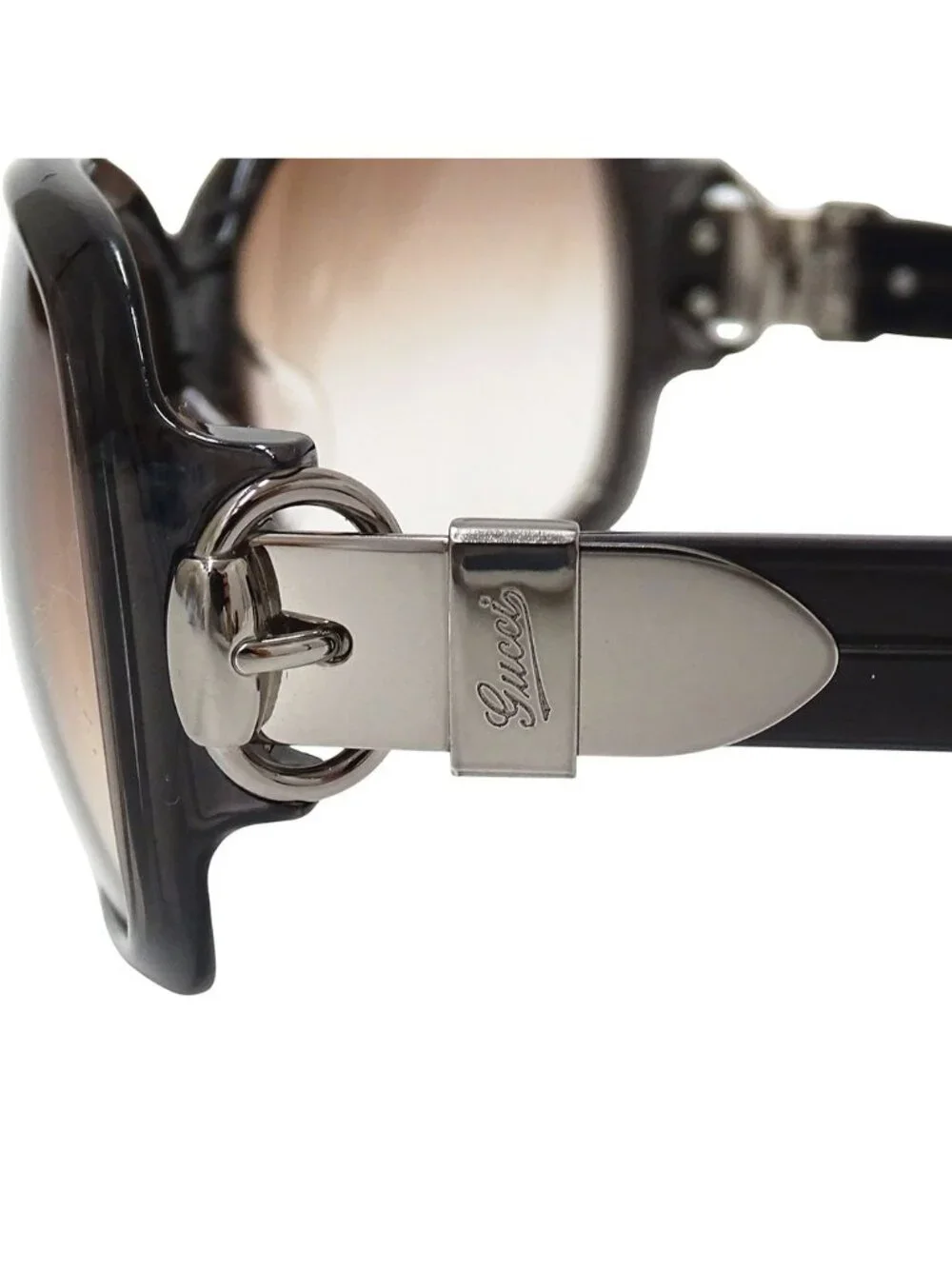 Gucci Sunglasses Black Brown S Gradation Eyewear
